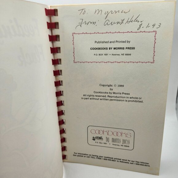 Feeding The Flock Cookbook First Baptist Church Petal Mississippi Morris Press - Picture 2 of 8